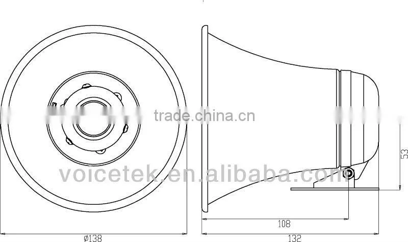 10w 4 ohm mosque speaker