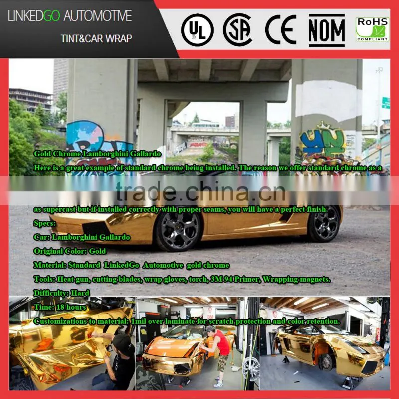 Best price car wrap sticker chrome vinyl wrap mirror car wrap wrapping sticker
