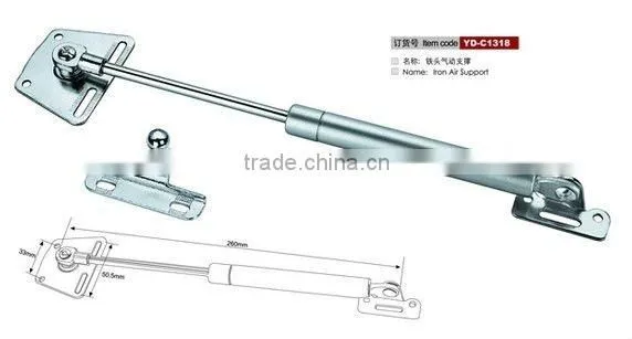 Gas Spring for Furniture with Iron Head (60N, 80N,100N, 120N, 150N)