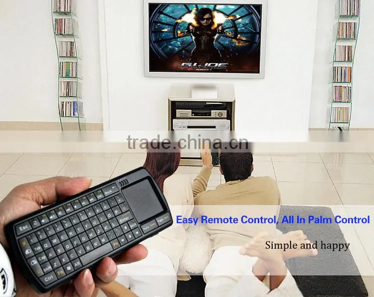 2.4g mini touchpad mouse wireless keyboard for panasonic viera smart tv