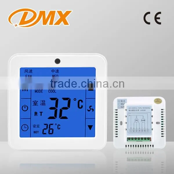 Digital Room Programmable Thermostat Touch Screen In LCD Display