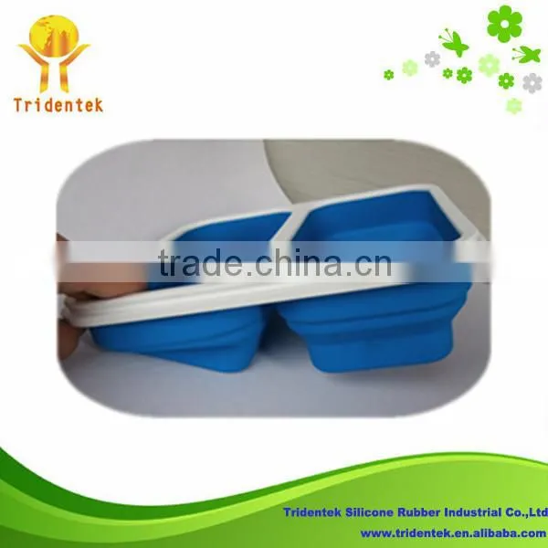 2014 new design and food grade silicon storage container lunch box