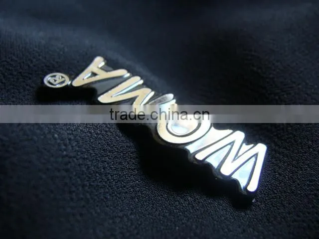 High quality custom fashion decorative metal nameplates
