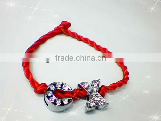 Diy initial bracelet bracelet silk cord bracelet(ZCB1039)