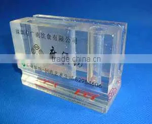 Simple design acrylic sign holder for hotel/restaurant