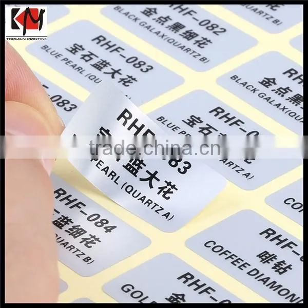 Hologram self adhesive label barcode sticker