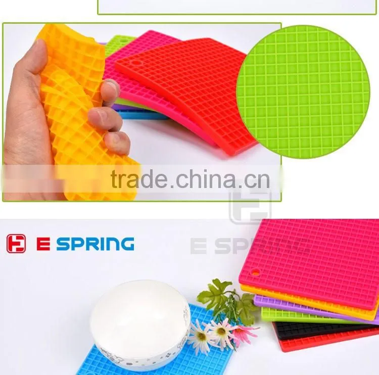 Square Shape Placemat Heat Resistant Silicone Dinner Table Coaster