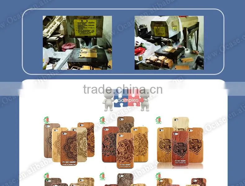 EXW Price wooden phone case mobile phone case with laser For Samsung Galaxy S6 Case.