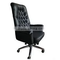 Ergonomic Swivel/Tilt White Chair Leather with Wheels