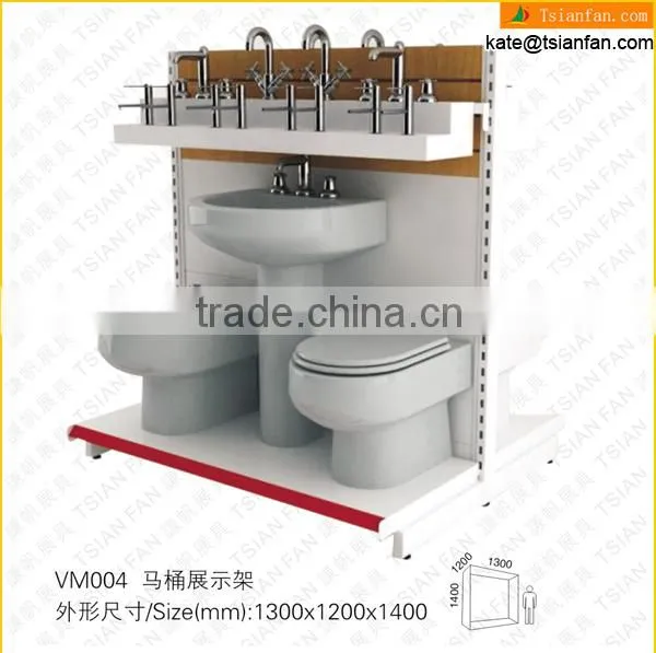 VM004---Cheap sanitary ware toilet display rack