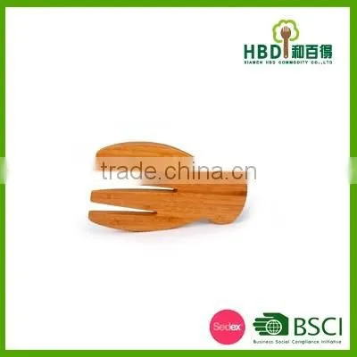 Kitchen bamboo salad server/bamboo salad mixing hand