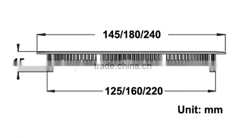 Ultra Slim 900Lm Dimension 170mm 4500K Indoor Lighting China Led Panel