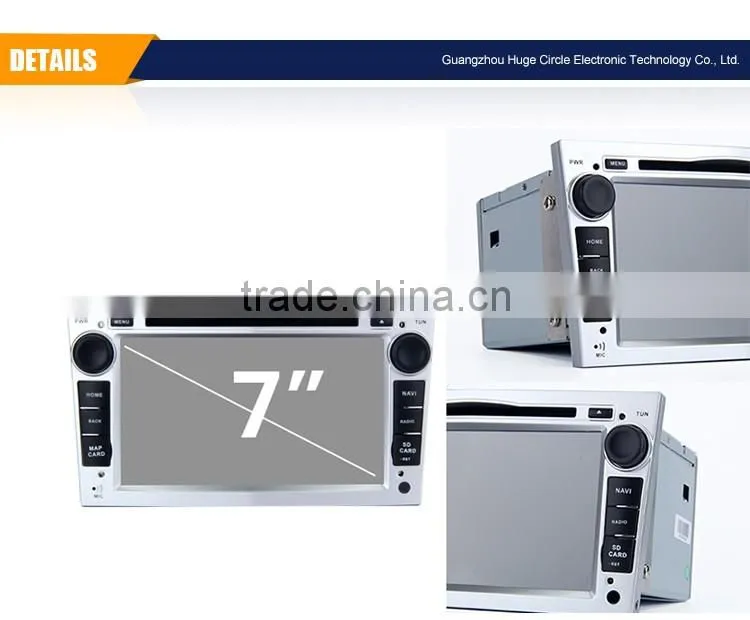 Cheap DDR3 1GB Internal Storage touch screen car dvd player with GPS for opel
