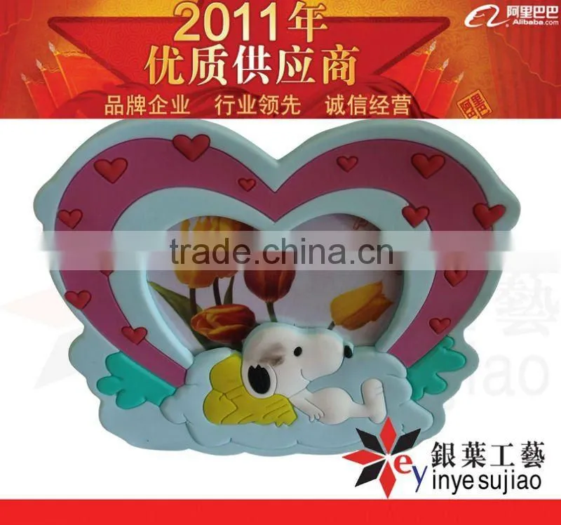Beautiful Design Soft PVC Handmade Photo Frame for Promo