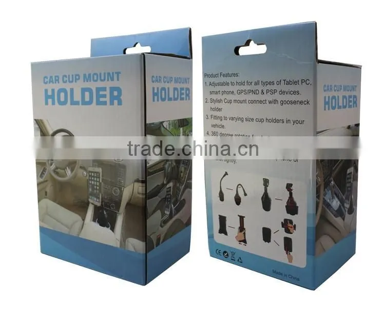 universal Adjustable Car cup Mount Holder with X grip Cradle for mobile phone tablet
