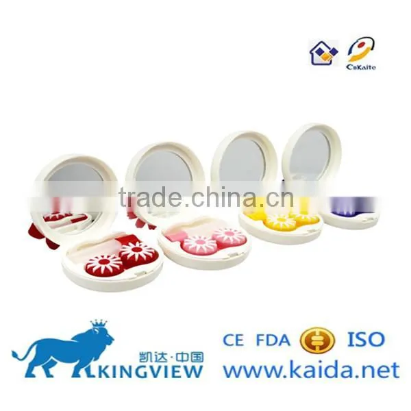 A-8063-1 White butterfly Mosaic case of contat lens