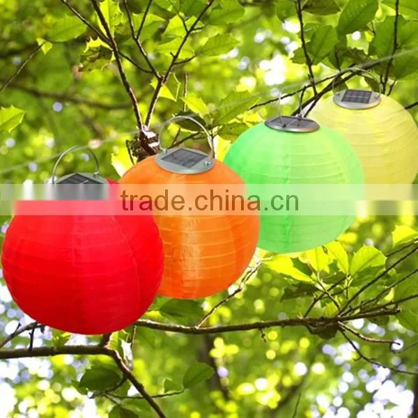 10inch 25cm Plastic LED Light Solar Lantern