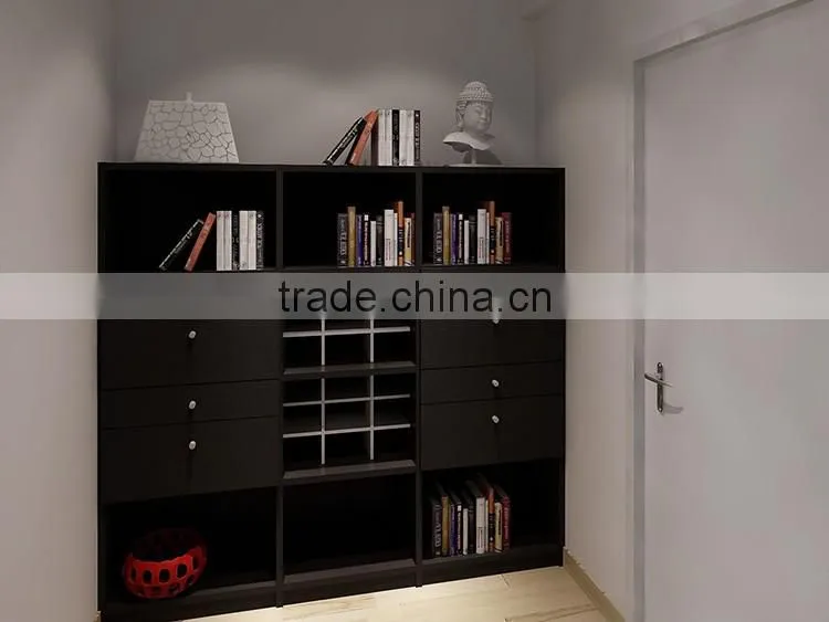 Choice material open back bookcases