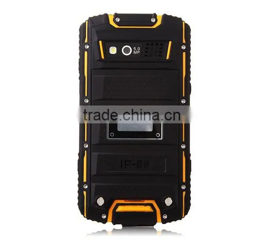 DG1 Smartphone IP68 MTK6582 Quad Core 1GB 8GB 4.0 Inch PTT 3200mAh Battery Black&Yellow