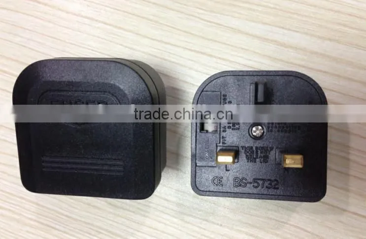 To goods alibaba 2015 Euro to uk plug adapter male to male electrical plug adapter with fuse CE