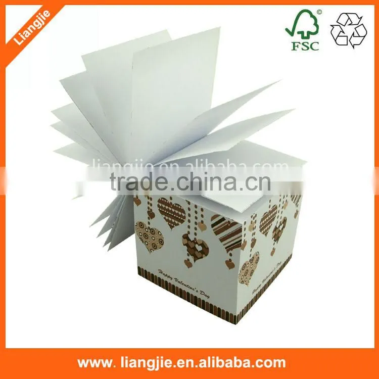 black print memo paper cube,promotional memo block,custom memo note cube