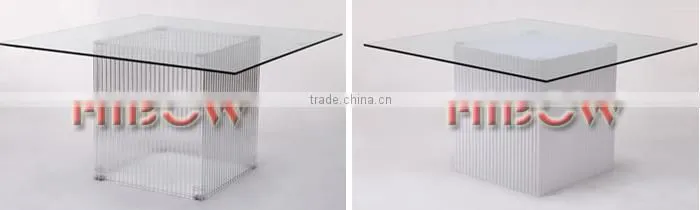 transparent resin table for wedding T004