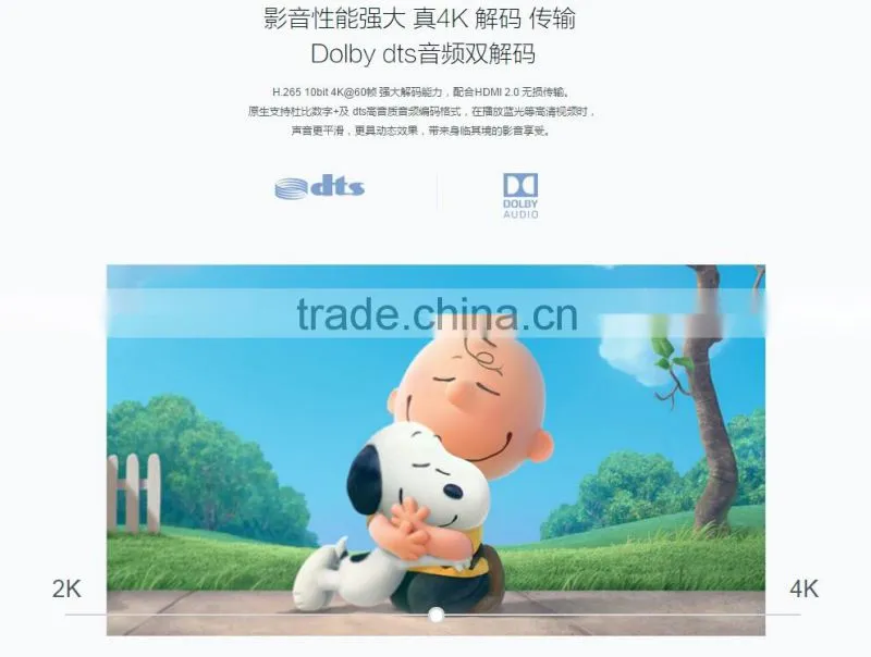 NEW 2016 Original XIAOMI Mi BOX 3 Enhanced TV BOX 3 Pro 4K MT8693 2-core 64 2.0GHz 4K Media Player