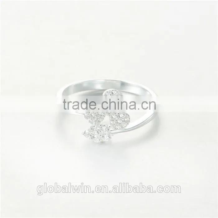 Wholesale Men Gay Ring Design With Clear CZ Diamend Clover
