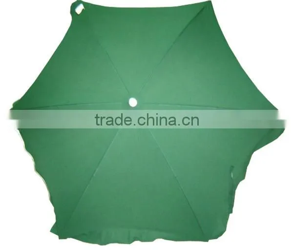 White frame cheap standard size beach umbrella for brand promotion beach umbrella