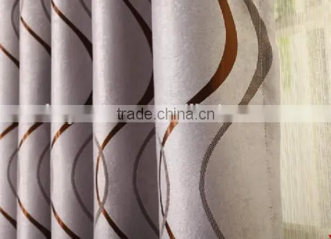 100% Poly sun-shading jacquard blackout fabric flame Retardant blackout fabric for living room