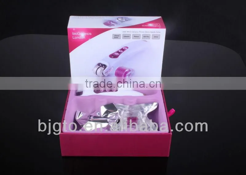 GTO 2014new hotsales led vibration 540needles micro needle derma roller