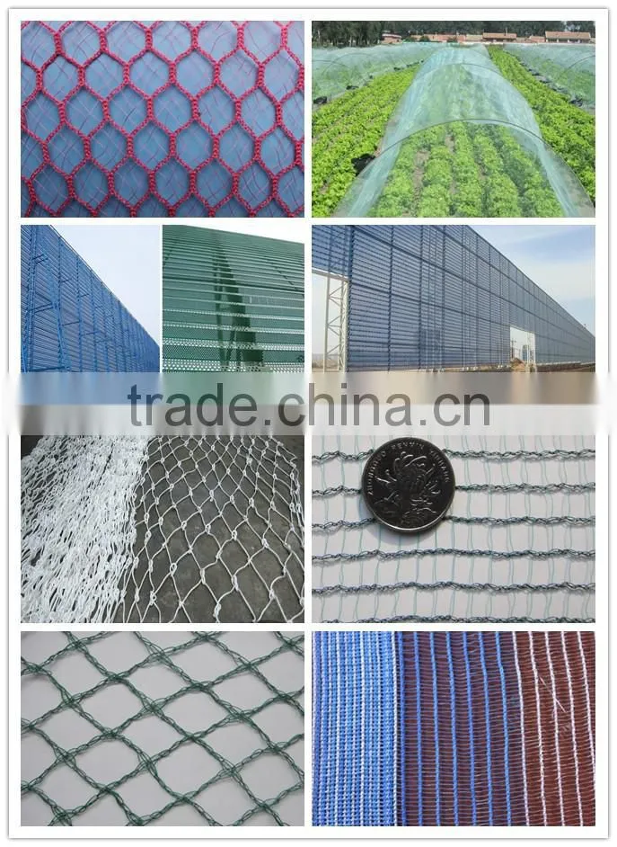 100% virgin HDPE agricultural shade net with 3% UV