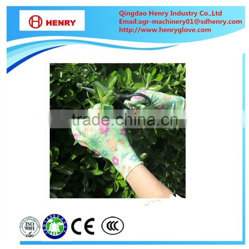Printed garden glove