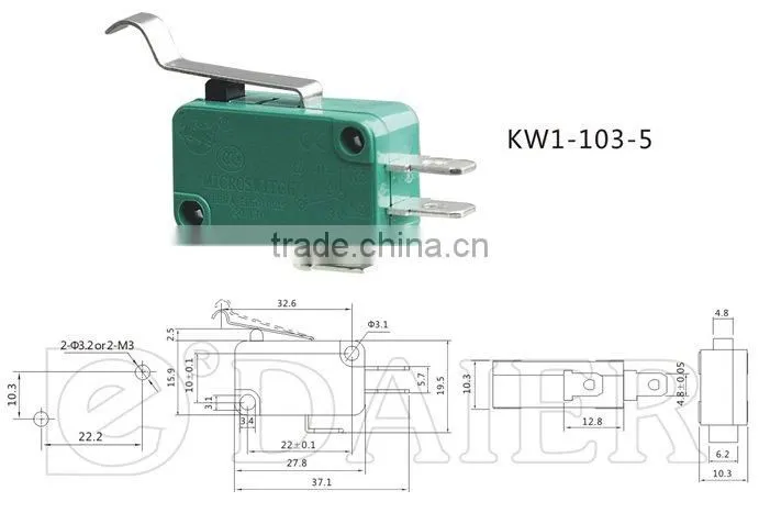 Micro switch kw3a KW1-103-5