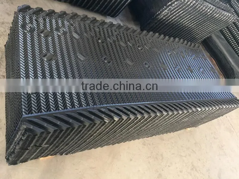 Inclination 5 Degree Cooling Tower Filling Material for Sale/ cooling tower packing media/PVC fill