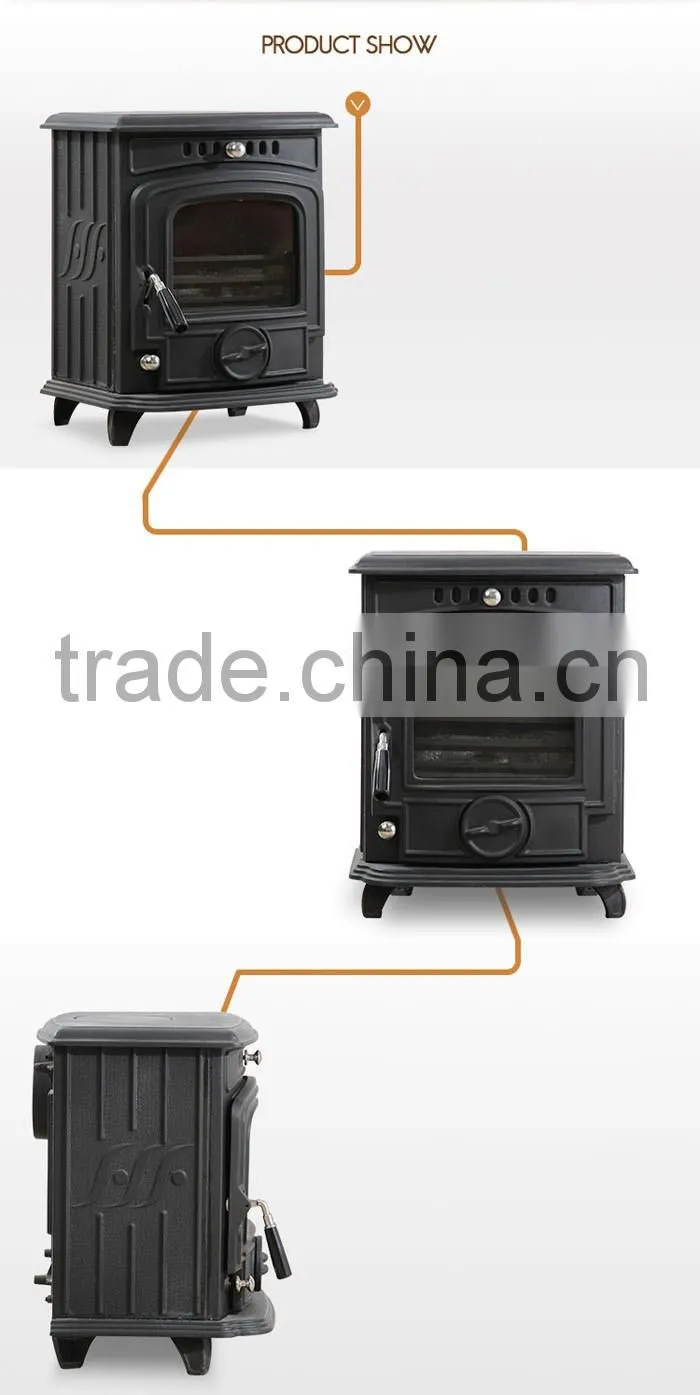Free-standing Indoor Wood Burning Stove Fireplace for sale