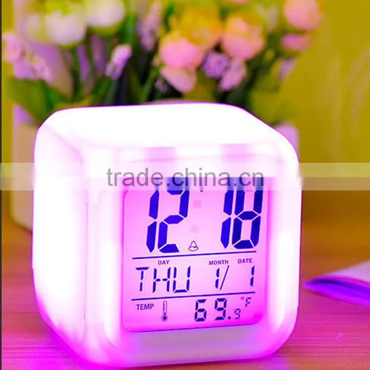 color changing alarm clock digital alarm clock promotional gift alarm clock