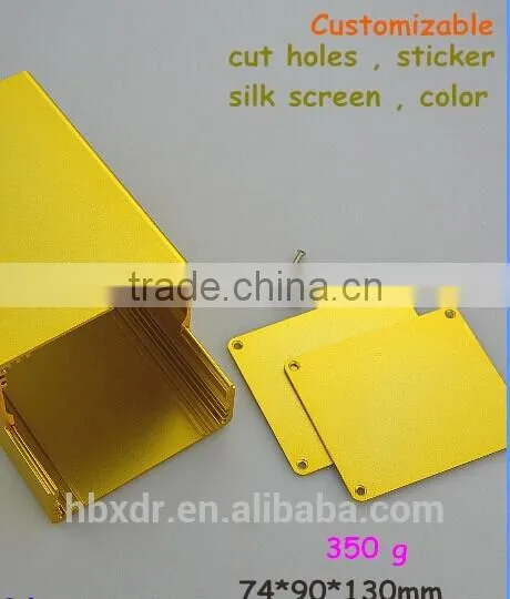 golden anodizing extruded aluminum enclosure for electronic product profiles aluminium for case
