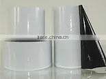 Black-white protective film for stainless steel sheet
