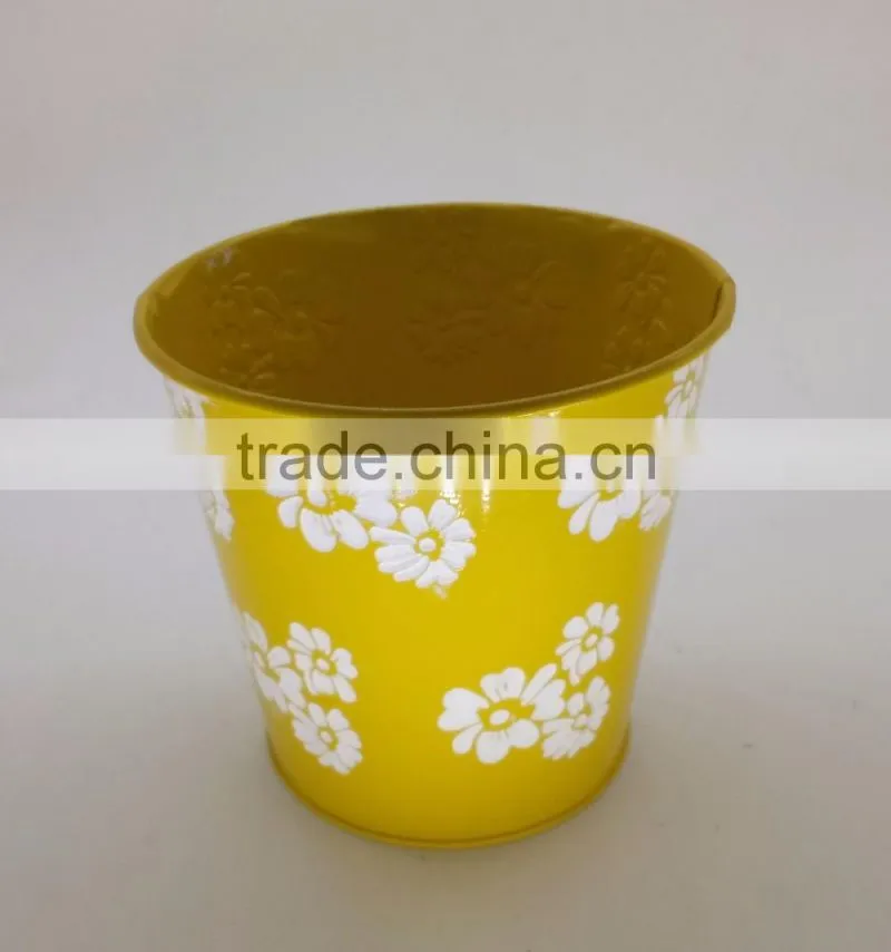 cheap wholesale cylinder white mini 5cm cactus metal plant pots for succulents plants