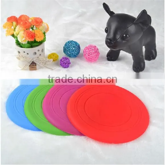 Soft silicone flying saucer colorful silicone flying disc