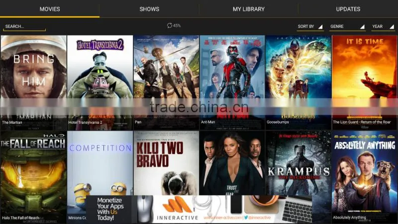 2016 New Arrival Best Android TV Box Amlogic S905 2GB DDR/16GB EMMC Android 5.1 Q-Box TV Box Kodi Full Loaded