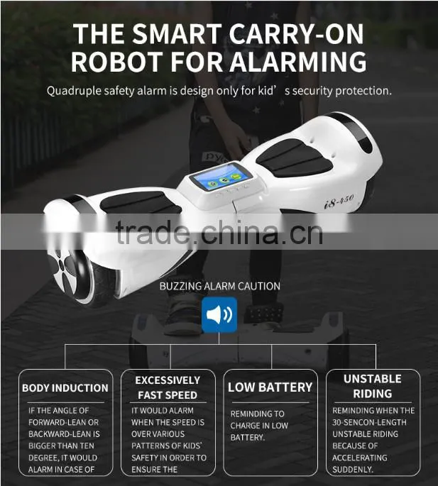 Best Kids Gifts Electric Scooter With Music/Movie Player And Early Education Function, 4.5inch Electric Self Balancing Scooter