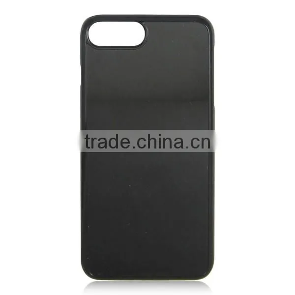 PC creative black phone case with groove for iPhone7 plus, OEM back cover for iPhone 7