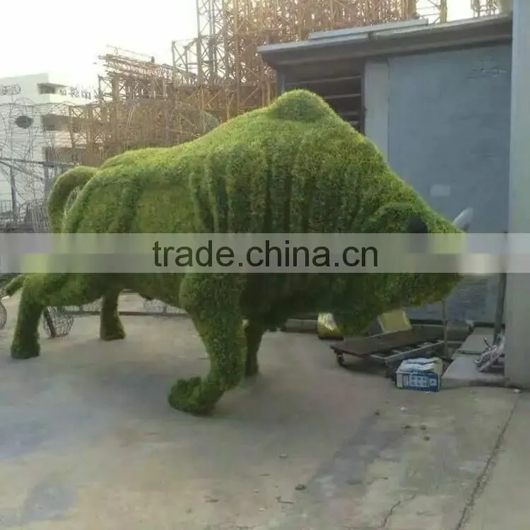 factory price high quality artificial green sculpture for decoration
