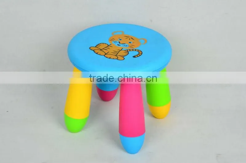 round shape hot selling good qualtiy cheap price fashion plastic children stool