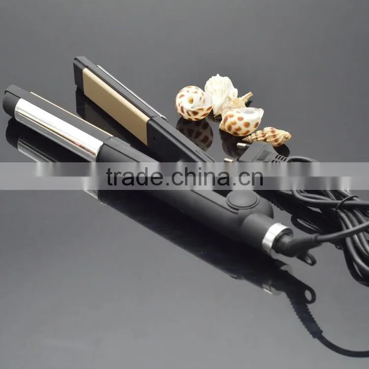 Private label hair products ptc heat various temp. branded flat iron hair straighter