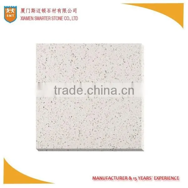 White Carrara Artificial Quartz Slab for Decoration