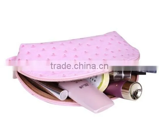Lovely princess pink carry makeup bags PU cosmetic bag toiletry bag