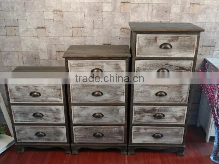 White Wicker Basket Chest Drawers Shabby Furniture Bedroom Bathroom Storage Furniture